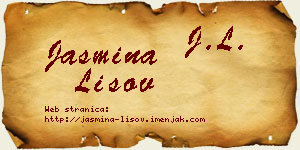 Jasmina Lisov vizit kartica